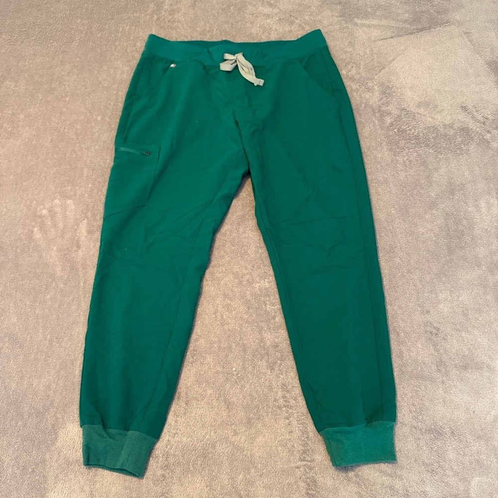 Figs Green Jogger Pants with Drawstring